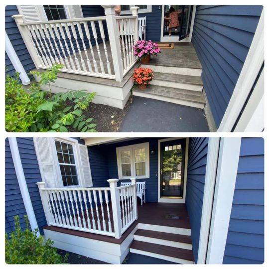 medfield deck porch refinishing1