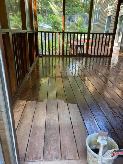 needham exterior painting carpentry porch deck refinishing1