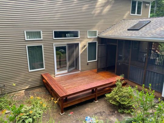 needham exterior painting carpentry porch deck refinishing5