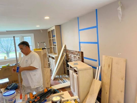 walpole cabinet refinishing interior carpentry painting3