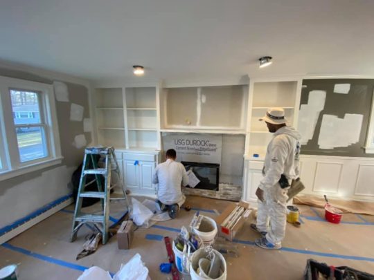 walpole cabinet refinishing interior carpentry painting4