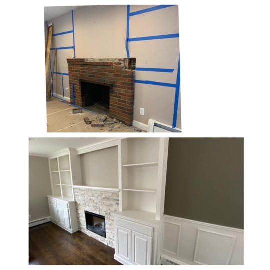walpole cabinet refinishing interior carpentry painting7