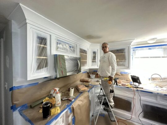 norwood cabinet refinishing and interior painting1